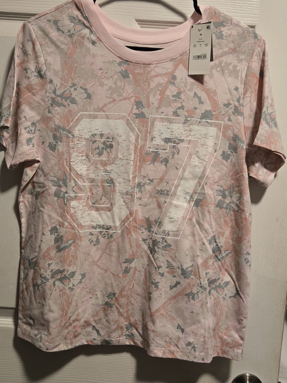 Zoe + Liv Pale Pink Floral '97 Short Sleeve Tee